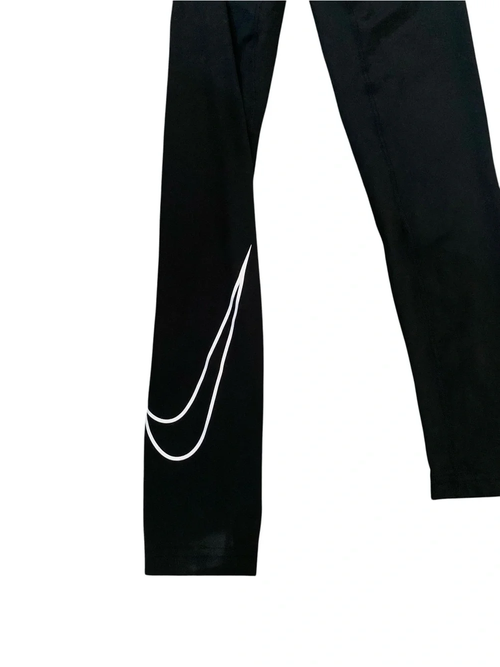 Nike Pro Compression Leggings Black White Swoosh Mens Size Large Dri-Fit Tights
